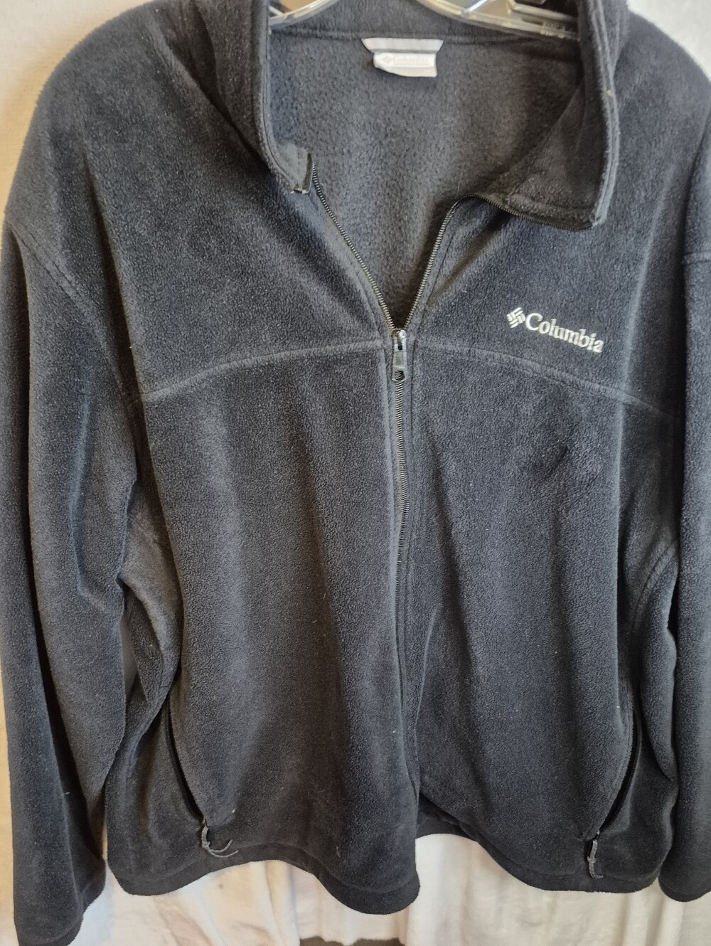 Columbia Womens Full Zip Black Fleece 3X